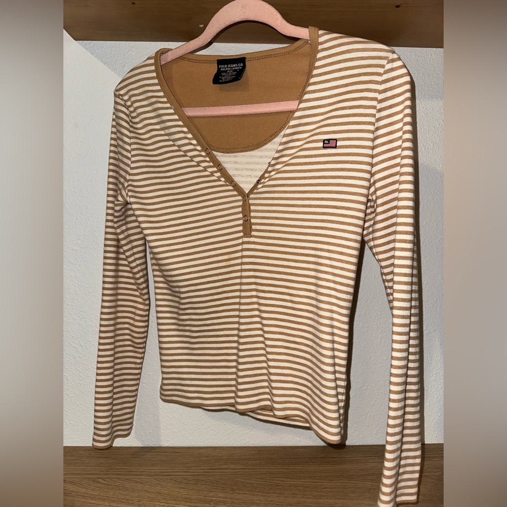 tan ralph lauren henley